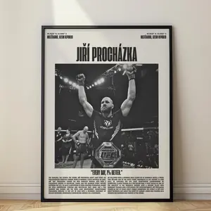 Jiri Prochazka UFC Minimalist Poster, Art Print