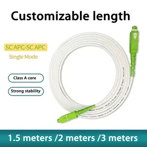1.5m 2m 3m Fiber optic patch  cord SC/APC-SC/APC Single Mode Fiber optic Cable fibra optica  FTTH