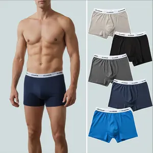 Men's Soft Boxer Briefs 5 Pack All-Day Comfort Essentials Breathable Soft No-Ride-Up Everyday Underwear Upgrade Your Comfort Drawer, Athletic, Menswear,summervibes