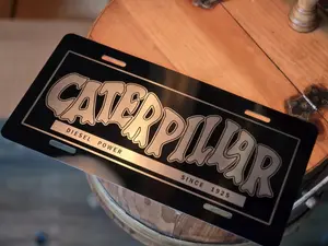 Caterpillar License Plate