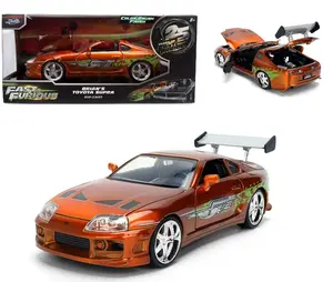 JADA 1:24 BRIAN'S TOYOTA SUPRA COLOR BRUSH "FAST & FURIOUS 25 YEARS" DIECAST MODEL CAR 37703-P13