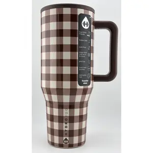 Hydrojug X Acta Exclusive BROWN GINGHAM 40oz Traveler