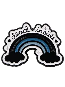 Rainbow Cloud Texture Lapel Pin, Durable Zinc Alloy Brooch for Backpacks & Clothes, Casual Style Fashion Accessory for All Seasons, Durable Metal Pins
