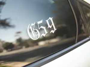 G59 Logo Vinyl Decal for Car, minimalistic, laptop decal, Window Sticker Rap G59