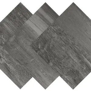 30-Sheet Grey Wood Floor Tiles Peel and Stick Vinyl Plank Flooring Tile Bathroom Floor Tile Waterproof Wood Flooring Tiles 12"x12" Gray Tile Floor for Bedroom Basement, Easy to Install