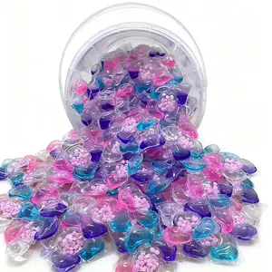 1 Barrel/420 g and 1 Bag/30 Pcs/50 Pcs Five-in-One Laundry Beads Laundry Capsules, Containing Softener, Long-Lasting Fragrance and Deep-Cleaning Function, Laundry Detergent Beads Suitable for Family Use or Travel