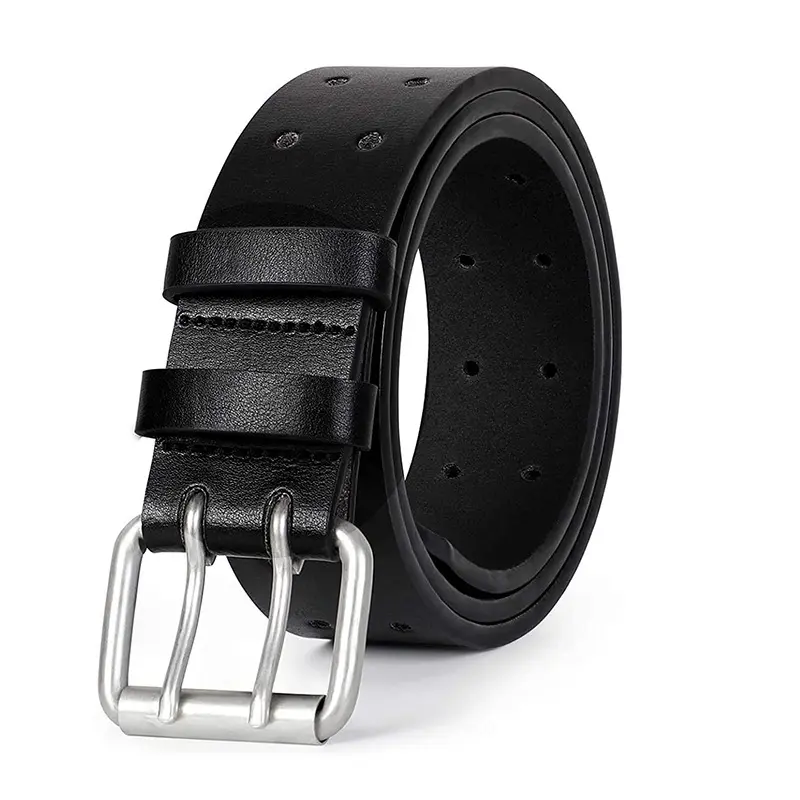 Double needle buckle black (only 105cm,