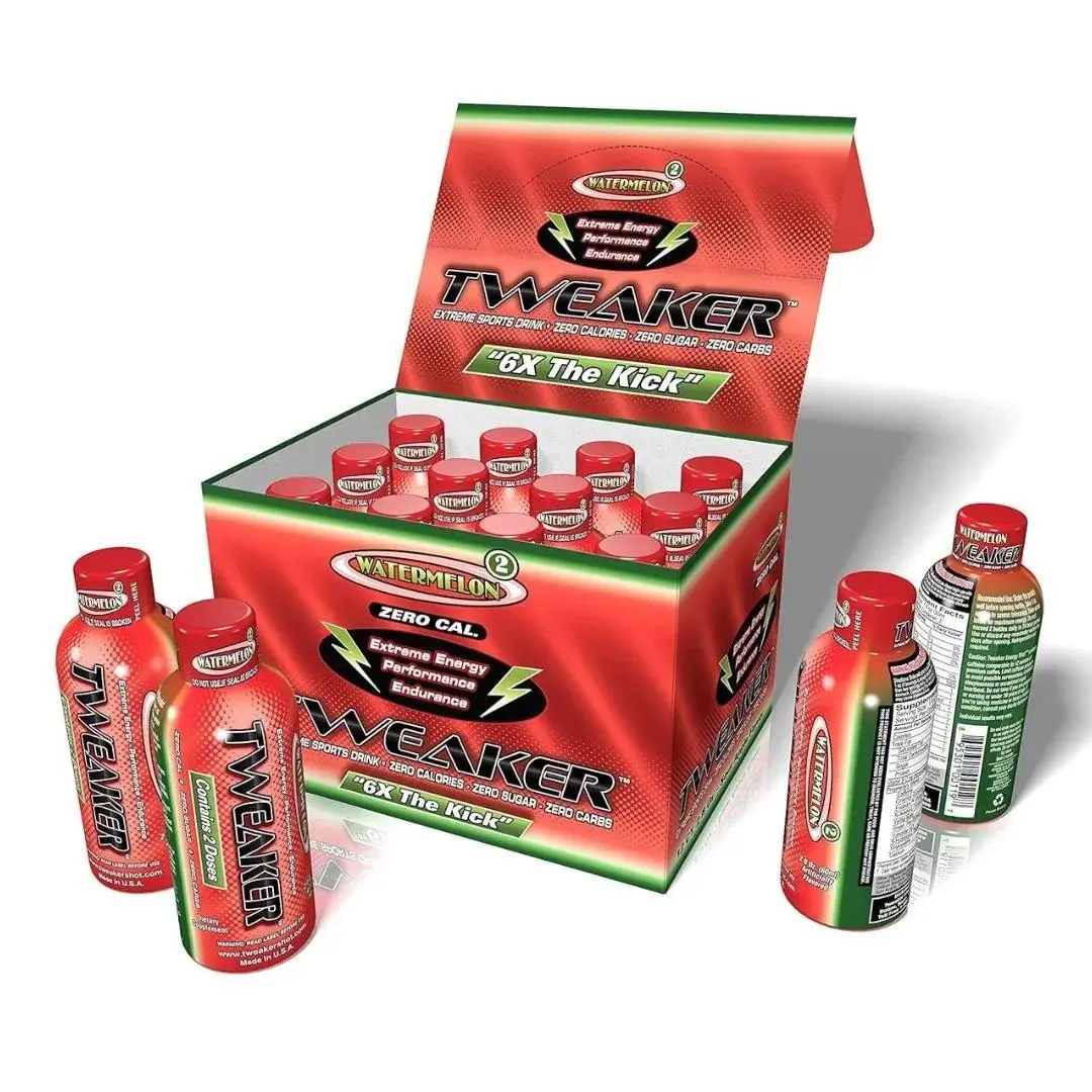 Tweaker Energy Shots - 2oz, Pack of 12, Sugar-Free Energy Booster Sports Beverage
