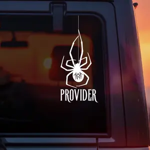 Sleep Token Vinyl Car Decal, “Provider” Spider Design with Band Logo Inspired by the Song Provider, Dark Aesthetic Band Decal for Cars, Laptops & Water Bottles, Perfect for Worship Fans, Alt Girls, Metalheads & Alternative Music Lovers