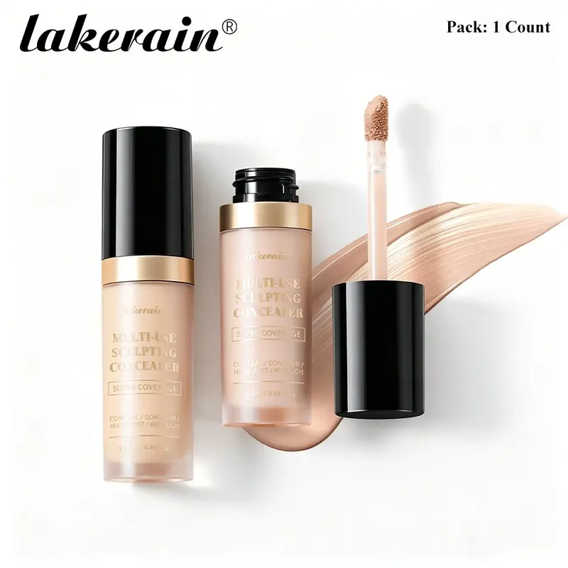 Multi-Use Sculpting Concealer, Waterproof Full Coverage, Long-Lasting Matte Finish, Non-Comedogenic, Available in 6 Shades, K-Beauty, Longwear Makeup