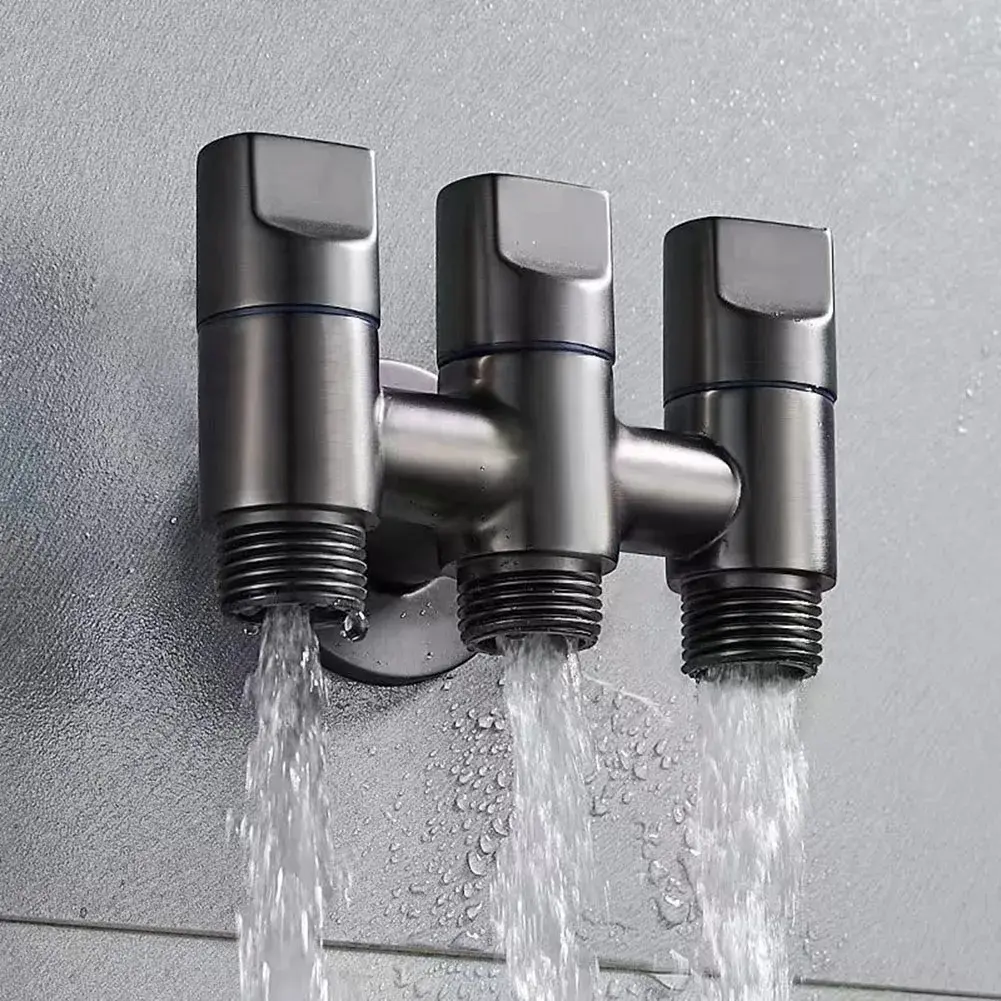 3 Ways Angle Valve Metal Heavy Duty Advanced Technology For Stable Water Flow Control With The Three Ways Multifunctional Diverter Valve Parts