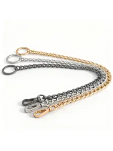 Keychain Wallet Chain, Anti-Lost Wallet Chains for Men, Long Jean Pocket Chain with Keyring for Jeans, Pants and Keys, Lightweight Keychain