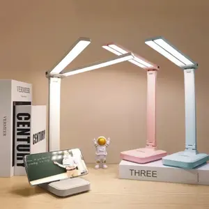 LED Desk Lamp – USB Rechargeable, Dimmable Touch Lamp for Eye Protection