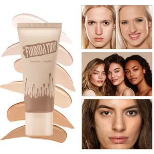 HelloKiss Soft Tube Foundation Natural Fit Non-Cakey Non-Cracking Oil Control Hydrating BB Cream European and American Makeup