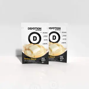Devotion Nutrition Buttery Blend Flavor Protein Powder Sample Pack - Gluten Free, Keto Friendly, No Added Sugars | 1g MCT | 20g Whey & Micellar Protein