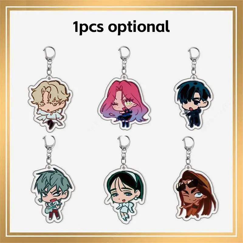 New Hot Korean Cartoon Alien Stage Chibis Cool Keychains for Women Men Backpack Accessories Luka Ivan Till Mizi Hyuna Sua Pajamas Styling Cosplay Keyrings Jewelry Fans Collection Gifts Pendant keychain