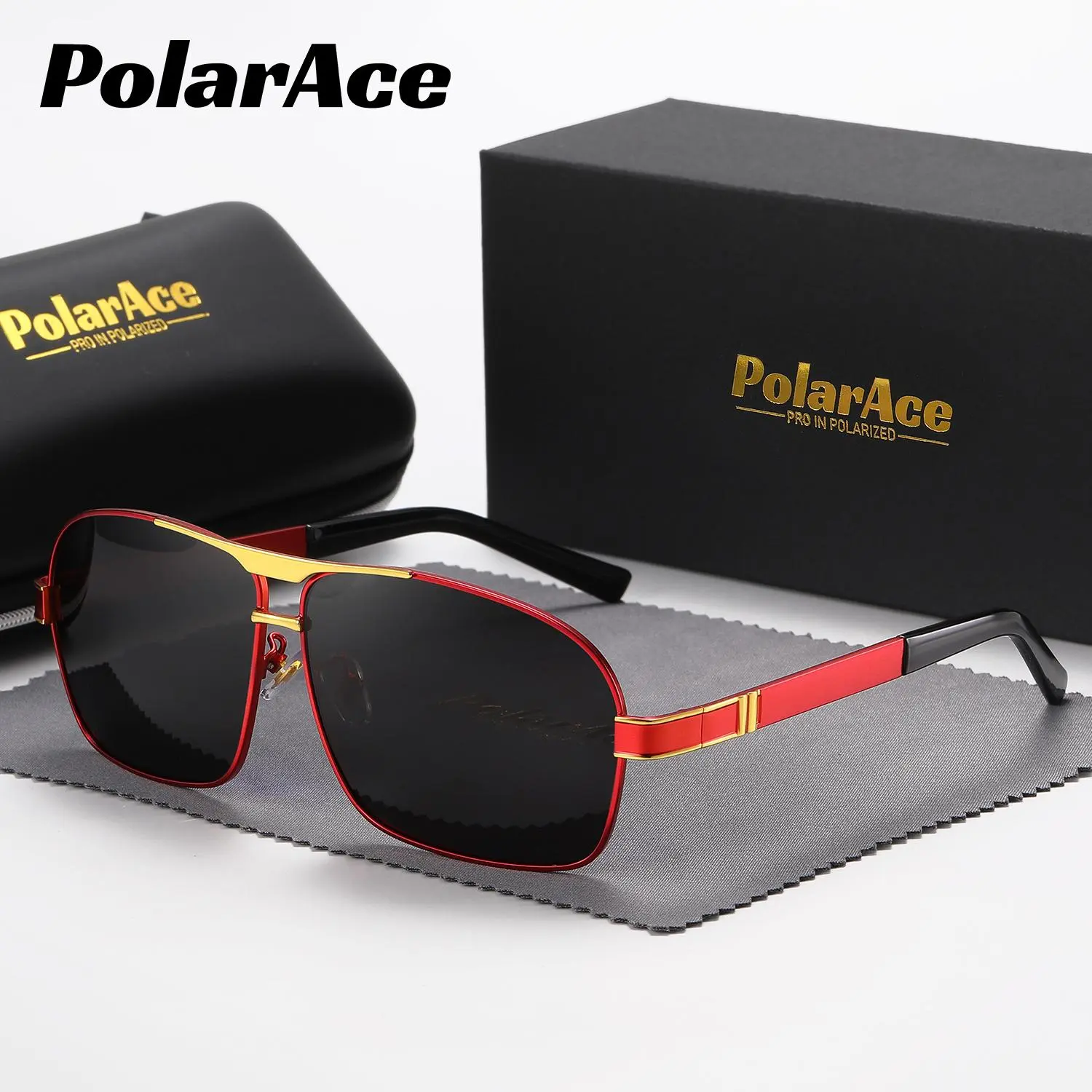 PolarAce Metal Polarized Sunglasses For Women Men Aviator Fashion Outdoor Sun Shades For Driving Beach Travel withgiftbox withgiftbox Mother's Day/give gifts