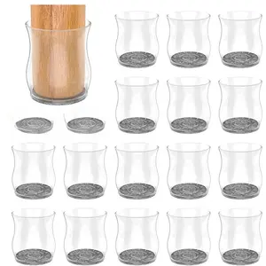【TikTokShopHolidayHaul】16 Pcs Chair Leg Floor Protectors,Furniture Pads,Furniture Sliders Floors No Scratches/Noise,Smooth Moving for Chair/Table Feet,Chair Leg Protectors Caps/Pads (M-Fit 1.3''~1.8'')