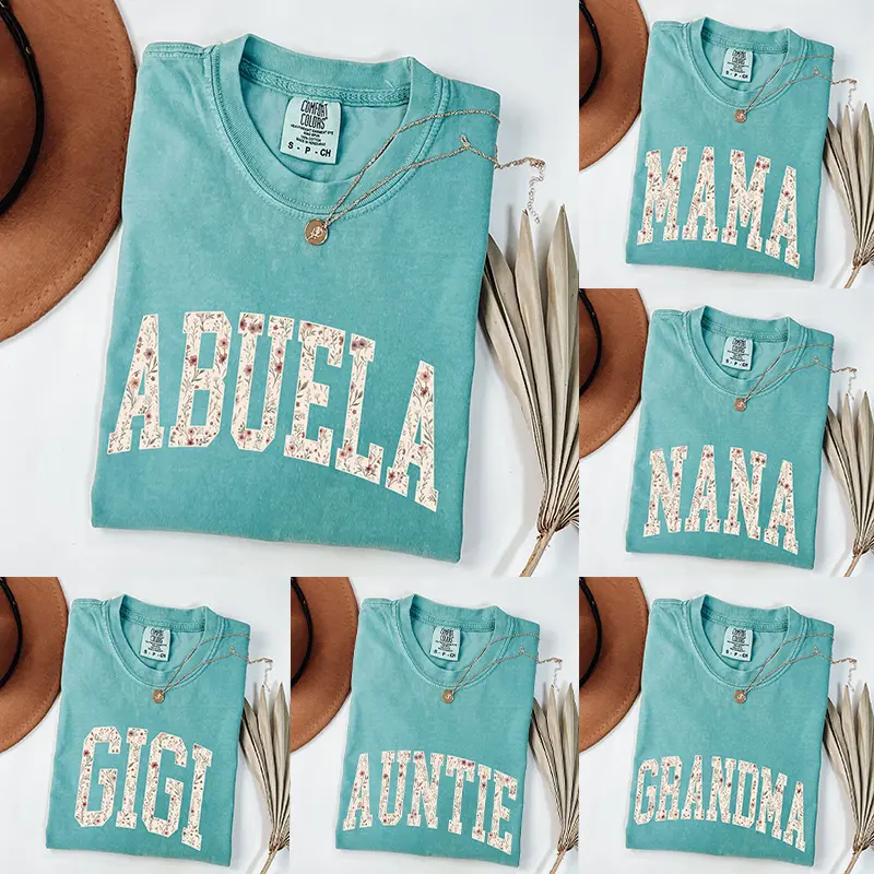 Comfort Colors Custom Mama Crimson T-Shirt | Personalized Family Gift |  Floral Custom Year Mama Shirt,New Mom T-shirt,Pregnancy Announcement