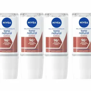 Nivea Tono Natural Clinical Deodorant Set Pack 96 Hours Protection Roll On Antiperspirant with Avocado Oils & Vitamin C for Soft Moisturized Skin