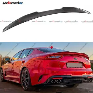 Kia Stinger Rear Spoiler - Black , Carbon Fiber Style, Aggressive Look