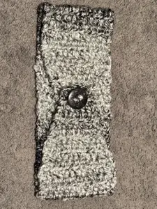 Handmade Ear Warmer with Button for Easy On and Off