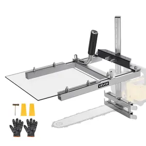 【FathersDayGift】VEVOR Chainsaw Mill, Portable Sawmill Fits 16-20 in Planking Milling Bar, Lumber Cross Cutting Guide Chain Saw with Shield, 0.2-11.81 in Cutting Thickness, Timber Chainsaw Mill Kit for Woodworkers