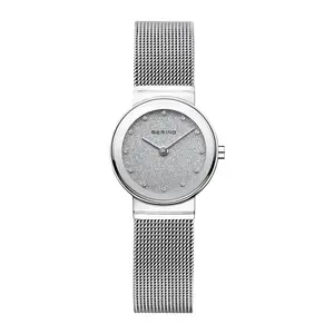 Bering Women's Stainless Steel Swarovski Crystal Dial Watch