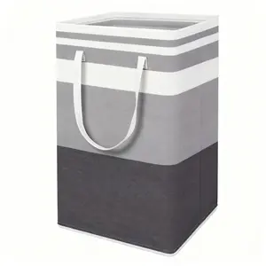 Collapsible fabric laundry hamper, Clothes hamper, vertical laundry basket, large storage bucket, bathroom sundry bag, home storage basket, Portable storage basket