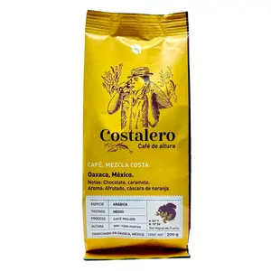 Costalero -  Mezcla Costa Artisan Mexican Ground Coffee  200 g - Cafe Expreso Artesanal Oaxaqueño | Arabica Grain - Medium Roast | Harvested in Oaxaca