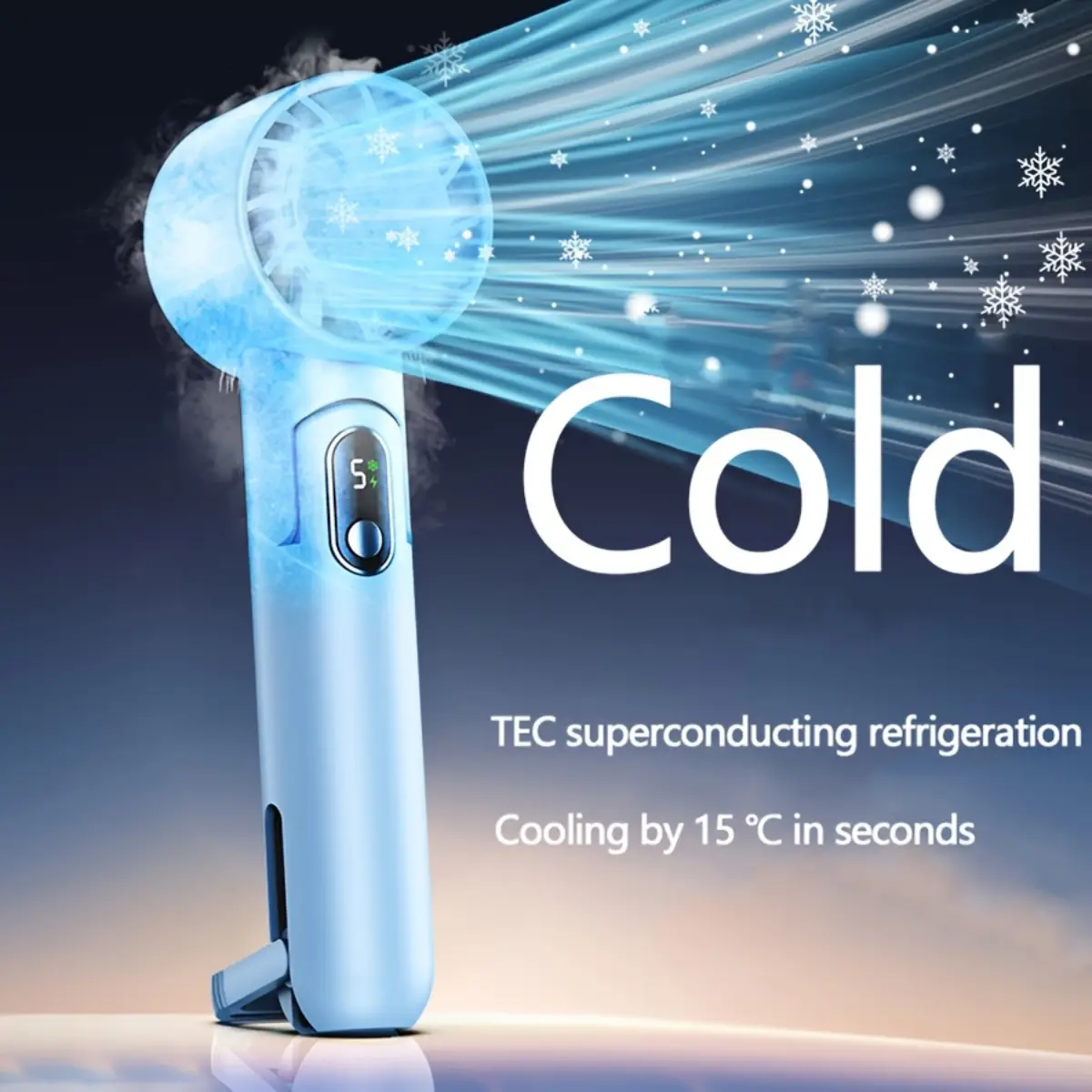 CryoBreeze Flex Pro: 2-Way Wearable Fan w/ Smart Cool