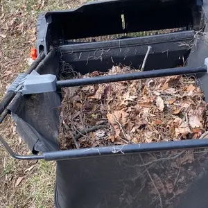 VEVOR Push Lawn Sweeper, TikTokShopBlackFriday, 26 Inch Leaf & Grass Collector, Strong Rubber Wheels & Heavy Duty Thickened Steel Durable to Use with Large Capacity 7 ft³ Mesh Collection Bag, 4 Spinning Brushes