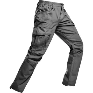 Men's Ripstop Tactical Pants Water Resistant Work Cargo Pants Outdoor Breathable Lightweight EDC Hiking Pants