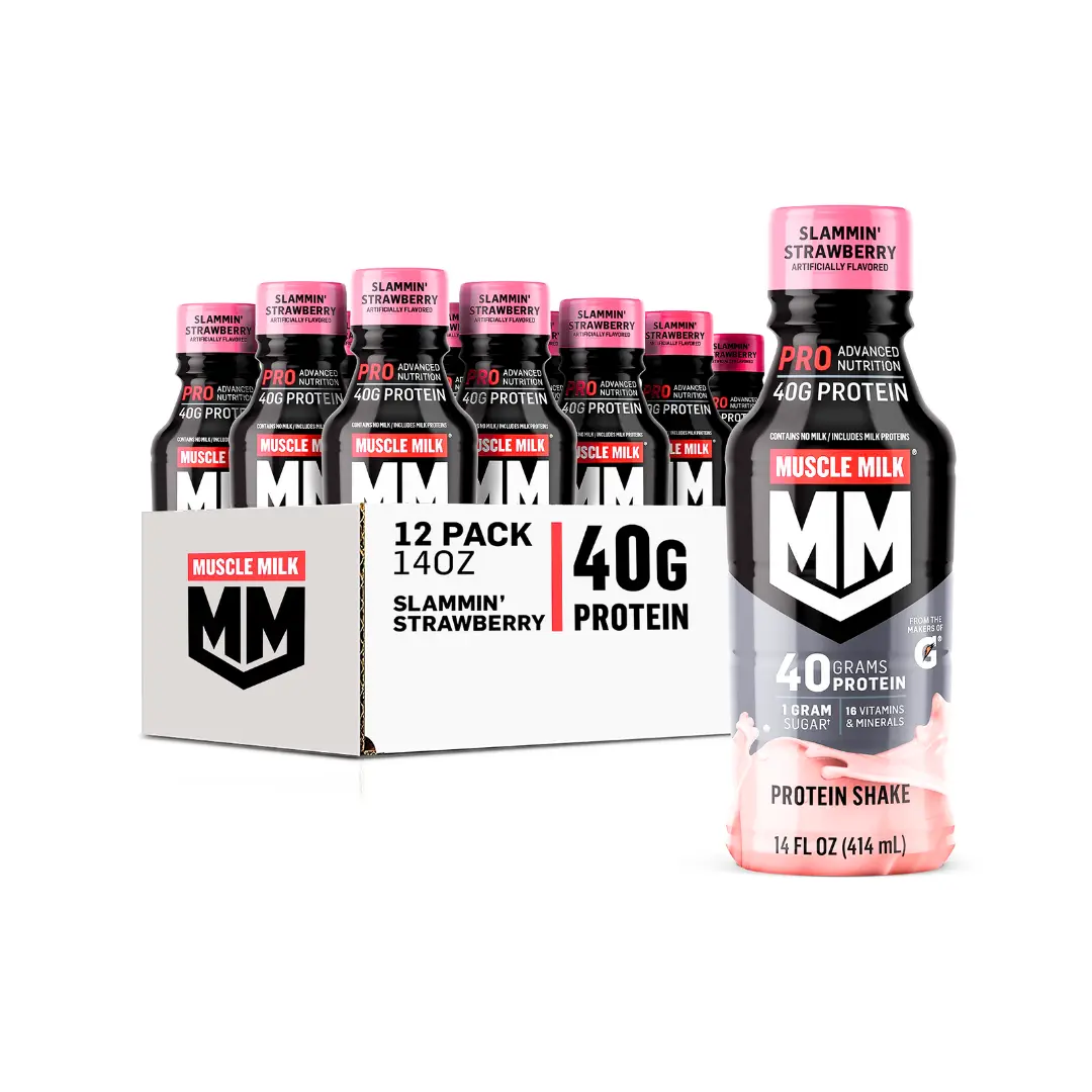 MM Pro Advanced Nutrition Slammin' Strawberry 40g Protein Shake - 12/14Oz
