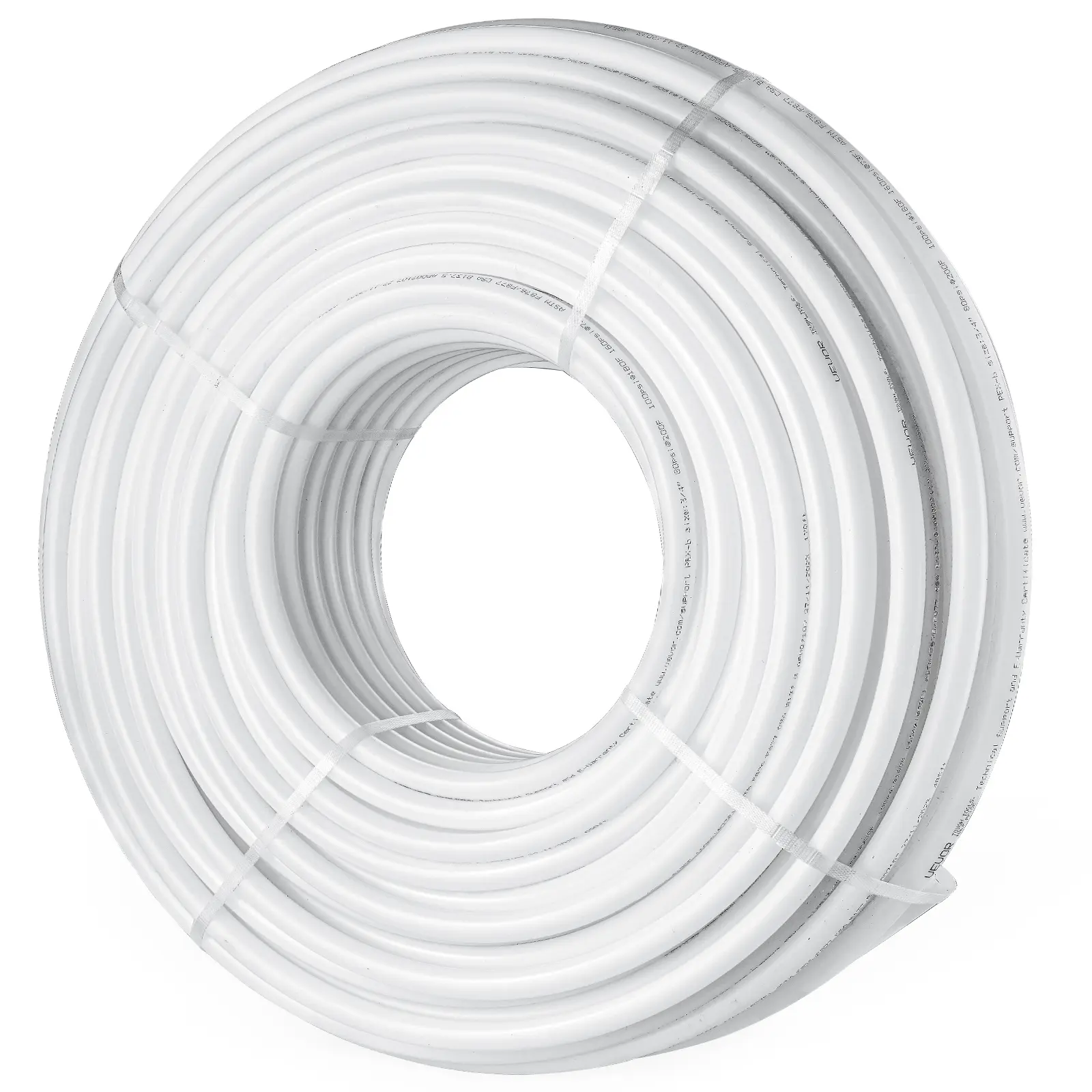 【Summerfinds】VEVOR PEX Pipe 3/4 Inch 500 Feet Length PEX-B Flexible Pipe Tubing for Potable WaterPex Water Lines for Hot/Cold Water & Easily RestorePlumbing Applications with Free Cutter & Clamps ,White