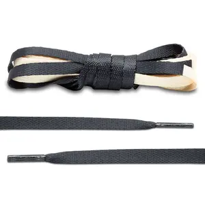 Black/Cream Union Jordan 1 Replacement Shoelaces