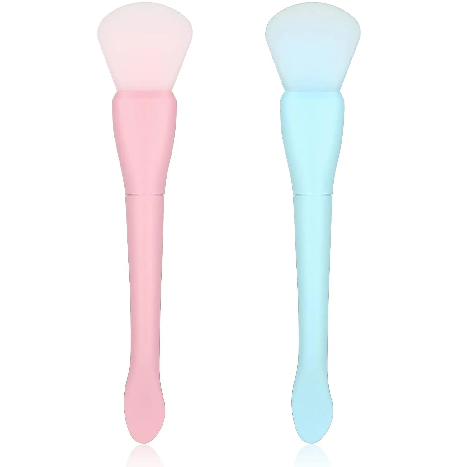 2PCS Silicone Face Mask Brush Applicator Soft Face Mask Applicator Face Mask Spatula Facial Mask Brush Skincare Applicator for Mud, Clay,summerwins