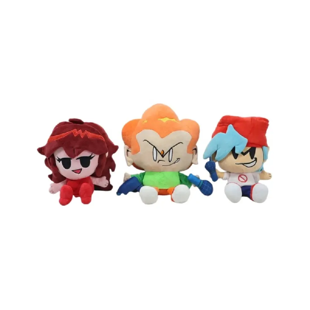 24cm Friday Night Funkin Soft Plush Stuffed Animals - FNF Characters Nene, Pico, Darnell, Girlfriend, Anime & Manga Plush PP Cotton Peripheral Toy Gift