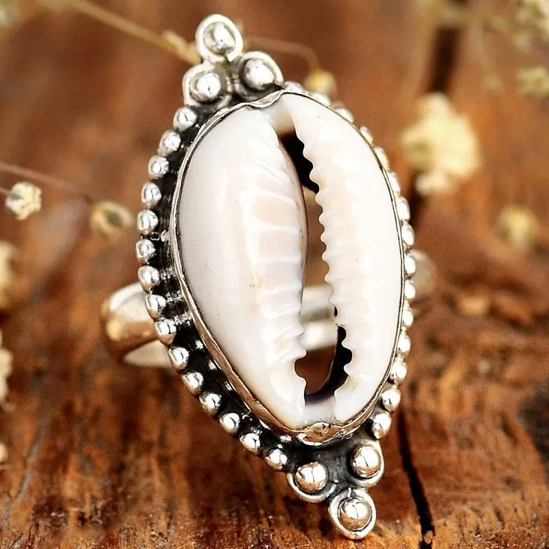 Cowrie shell boho ring Cowrie shell boho ring
