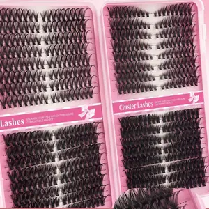 1 box of 576 eyelash extensions - D-rolls, naturally fluffy eyelashes, 3D waterproof, DIY eyelashes, suitable for daily gatherings, 8-16mm, 30D-80D thickness, very suitable for cat eyes, baby eyes, and natural styles