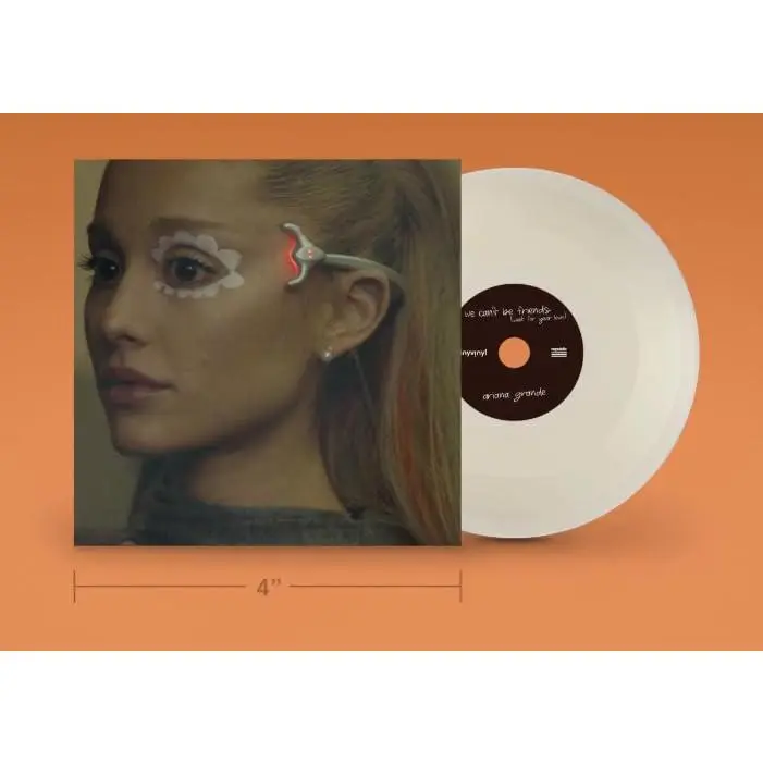 Ariana Grande "we can't be friends - imperfect for you" Exclusive 4-Inch Tiny Edition White Vinyl Record, Collectibles, Vinyl Records, 2 Captivating Tracks