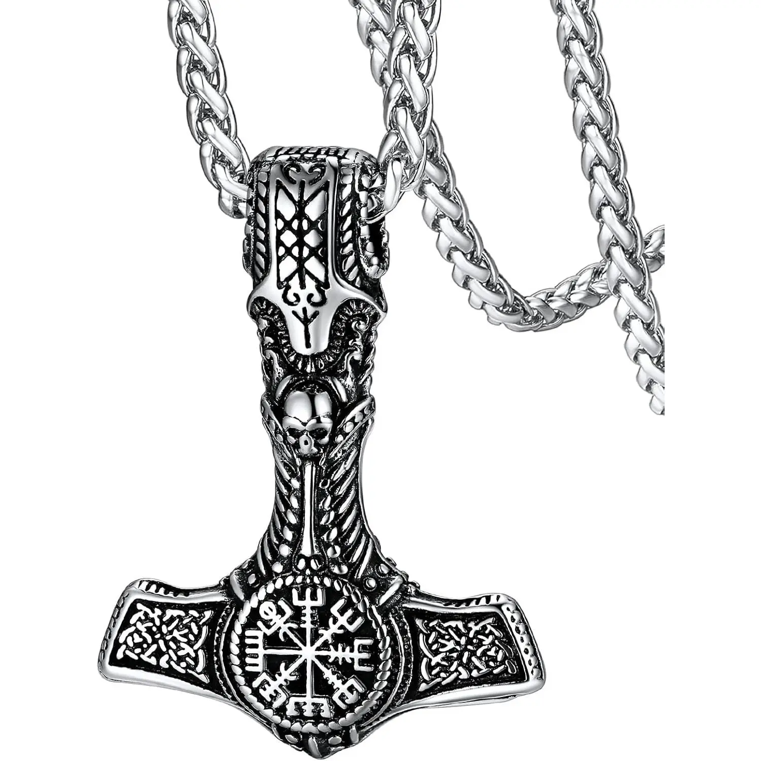 02. Thor Hammer Compass-Silver