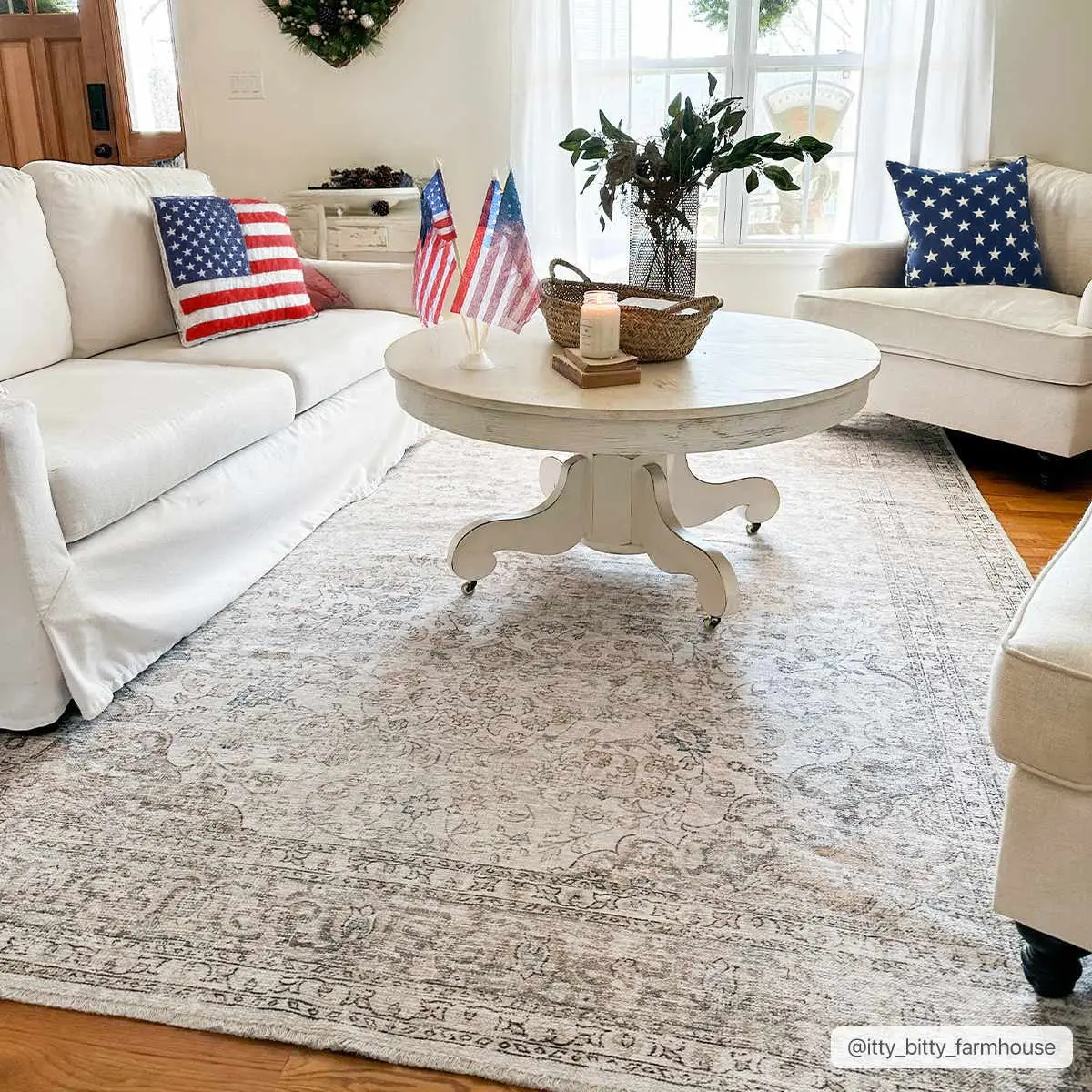 Cream Holi-2301 Washable Area Rug for Home Decor and Living Room Use, Home Decor Rug, Living Room Rugs