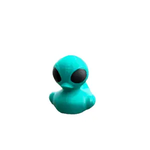 3D-printed alien duck figure