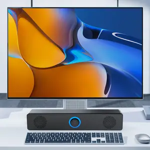 Surround Stereo Gaming Wired Speaker System Sound bar 4 Speakers & Subwoofer for Desktop PC Monitor Laptop TV & Home Theater