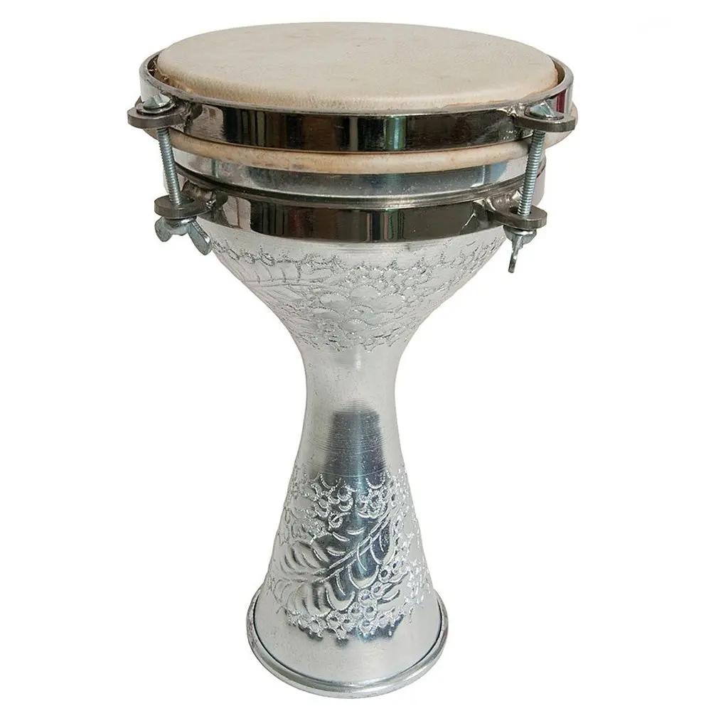 Tunable Aluminum Finger Doumbek 5-by-8-Inch