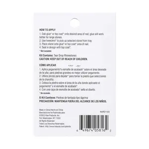 Gold Finger Nail Art Rhinestones