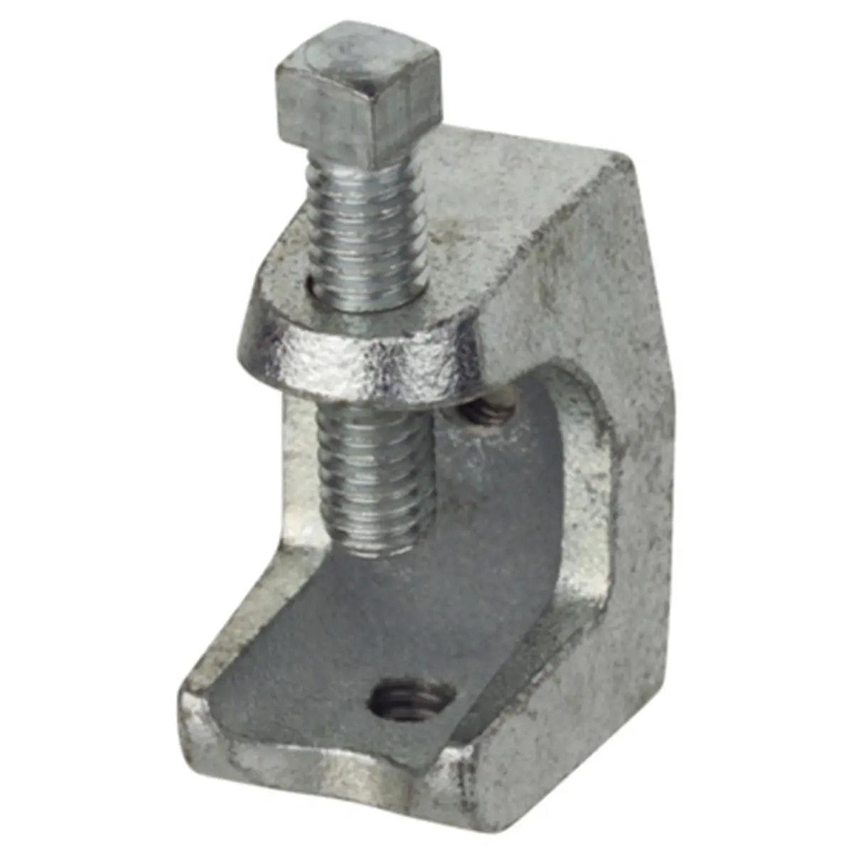 212 MAIN Thomas & Betts Z502-10 Malleable Iron Beam Clamp - Clamp with Thread, 0.38 in Threaded Rod, Electroplated Zinc, Flange-Fitting (for Sailing Water Sports)