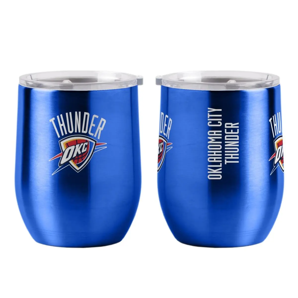 212 MAIN 16 oz Ultra-Curved Portable Travel Tumbler - OKC Thunder Themed Sports Collectibles Accessory