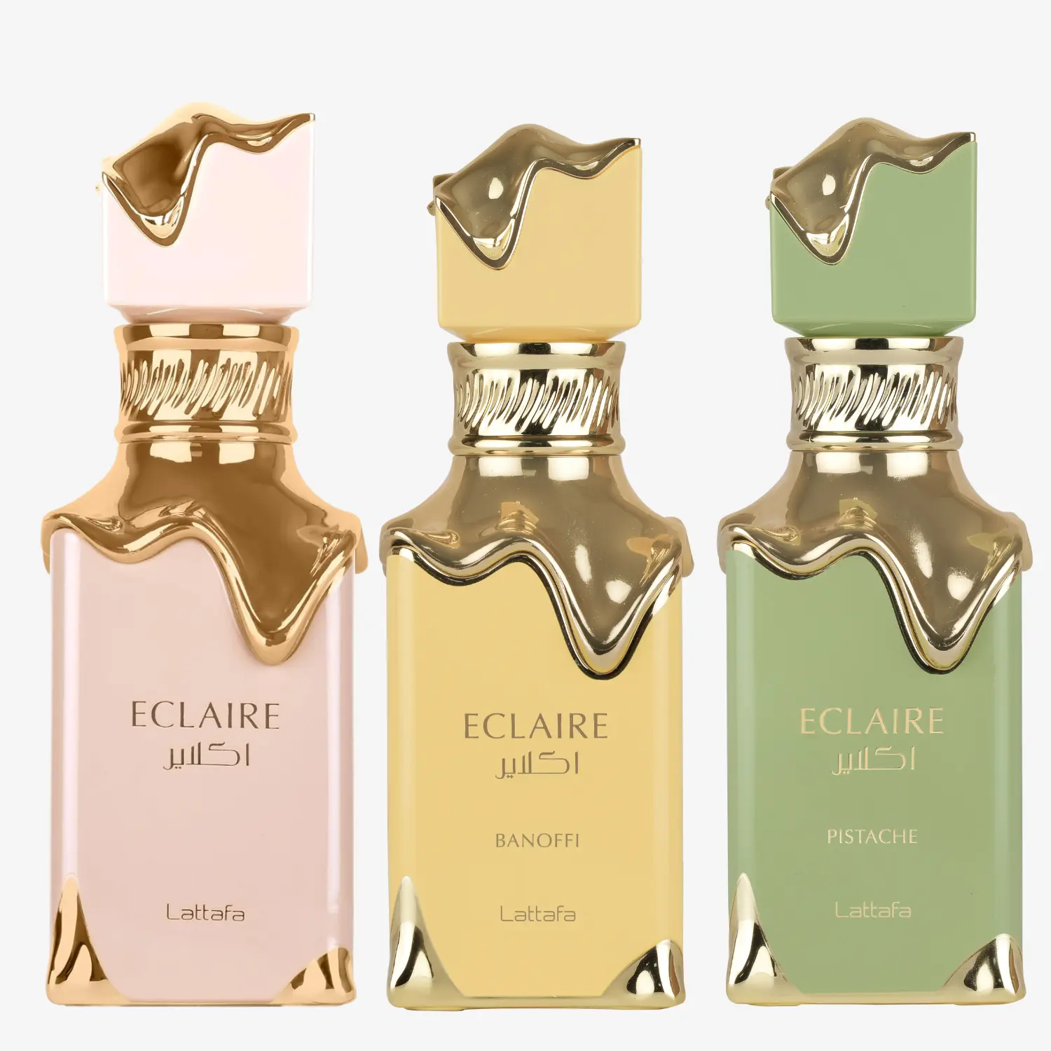 Lattafa Eclaire Bundle EDP 100ml Spray (Eclaire, Pistache, Banoffi)